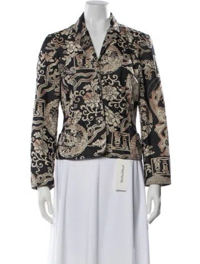 Pre-owned Kenzo Graphic Print Jacket In Blue
