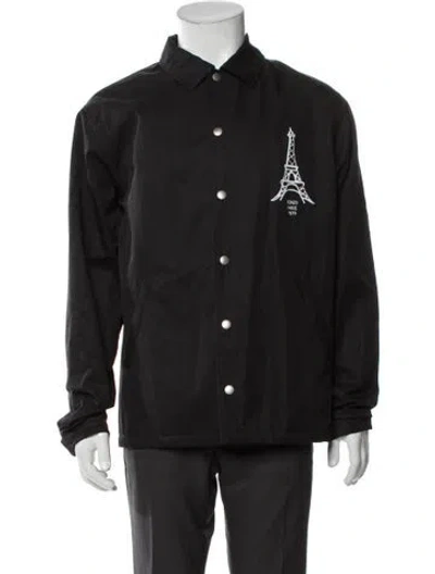 Pre-owned Kenzo Graphic Print Jacket In Gray