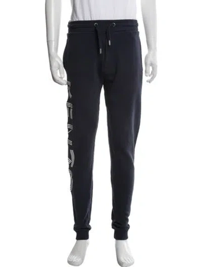 Pre-owned Kenzo Graphic Print Joggers In Blue