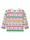 Kenzo Graphic-print Long-sleeved T-shirt In Neutrals
