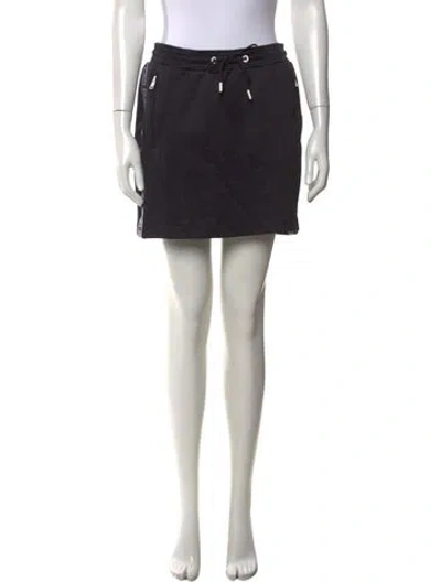 Pre-owned Kenzo Graphic Print Mini Skirt In Black