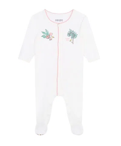 Kenzo Graphic-print Organic Cotton Pyjamas In White