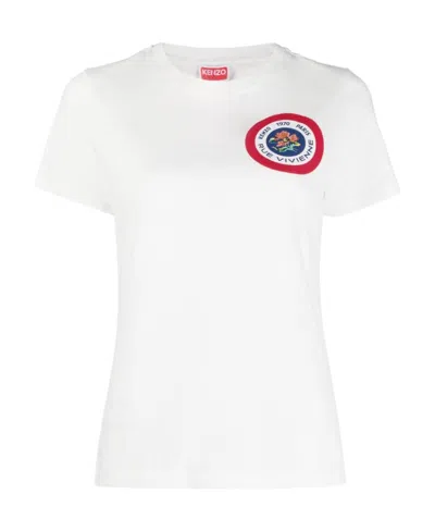 KENZO KENZO GRAPHIC PRINTED CREWNECK T-SHIRT
