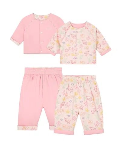 Kenzo Graphic-print Reversible Trouser Set In Pink
