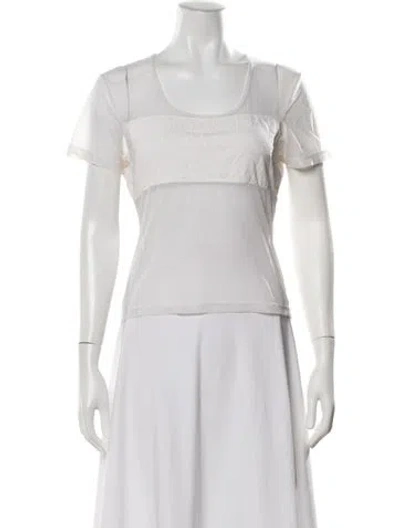 Pre-owned Kenzo Graphic Print Scoop Neck T-shirt In White