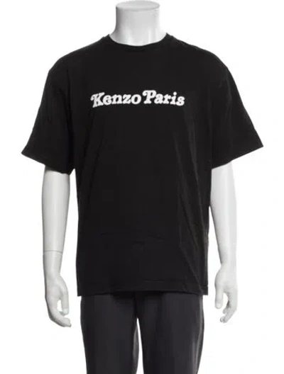 Pre-owned Kenzo Graphic Print Short Sleeve Shirt In Black
