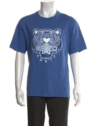 Pre-owned Kenzo Graphic Print Short Sleeve Shirt In Black