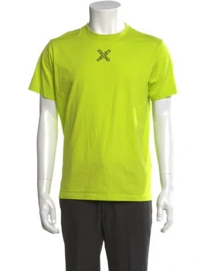 Pre-owned Kenzo Graphic Print Short Sleeve Shirt In Green