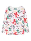 Kenzo Graphic-print Stretch-cotton T-shirt In White