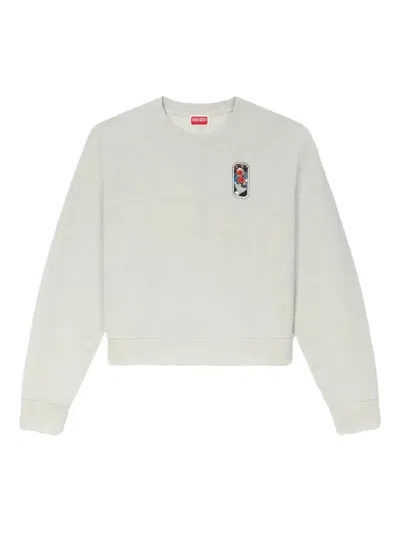 Kenzo Graphic-print Sweatshirt In Gray