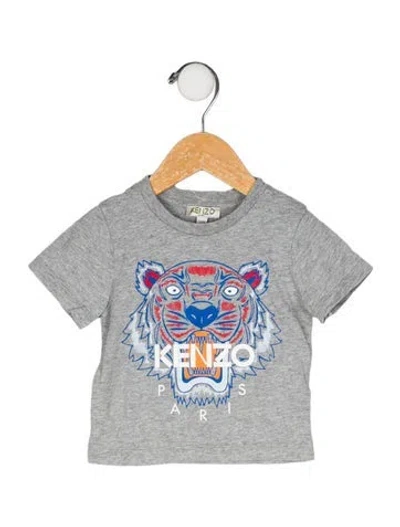 Pre-owned Kenzo Babies' Graphic Print T Shirt In Gray