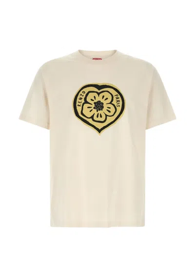 Kenzo Boke Heart Graphic Print Crew Neck T Shirt In Multi