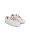 Kenzo Graphic-print Touch-strap Sneakers In White