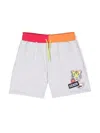 Kenzo Graphic-print Track Shorts In Grey
