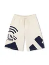 Kenzo Graphic-print Track Shorts In White