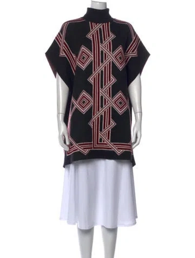 Pre-owned Kenzo Graphic Print Turtleneck Sweater In Multi