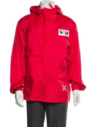 Pre-owned Kenzo Graphic Print Windbreaker In Red