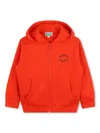 Kenzo Graphic-print Zip-up Hoodie In Red