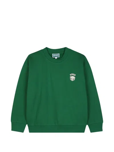 Kenzo Kids' Graphic-print Sweatshirt In Green