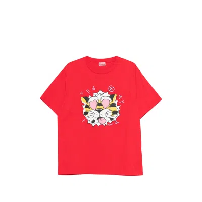Kenzo Graphic-print T-shirt In Red