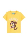Kenzo Graphic-print T-shirt In Yellow