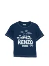Kenzo Graphic-printed T-shirt In Blue