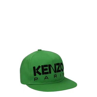 KENZO GREEN COTTON CAPS (BASEBALL HAT)