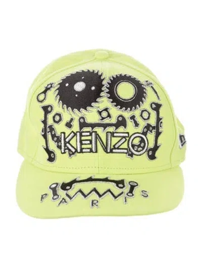 Pre-owned Kenzo Green Embroidered Hat