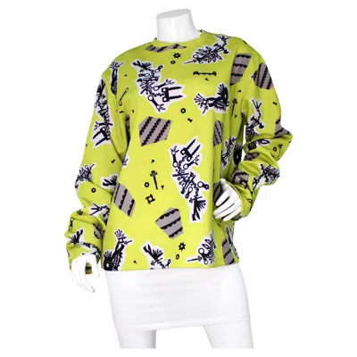 Pre-owned Kenzo Green Graphic Print Long Sleeve Shirt