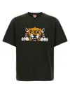 Kenzo Tiger Graphic T-shirt In Black