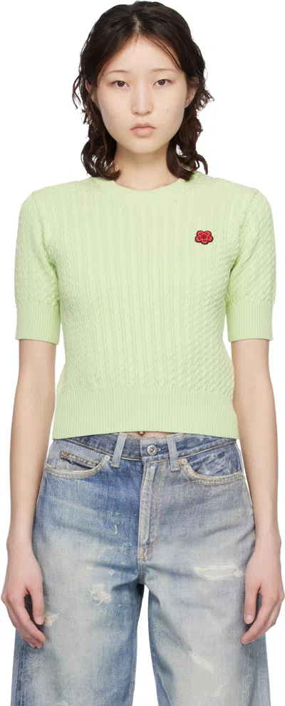 Kenzo Green  Paris 'boke Flower' Short Sleeve T-shirt