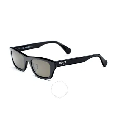 Kenzo Green Square Unisex Sunglasses Kz40154u 01n 52