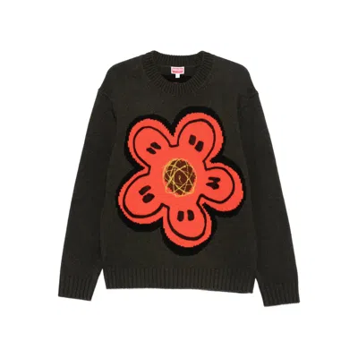 KENZO KENZO GREEN SWEATERS & KNITWEAR - JUMPERS MEN