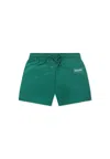 Kenzo Green Swim Shorts For Baby Boy With Logo In Green