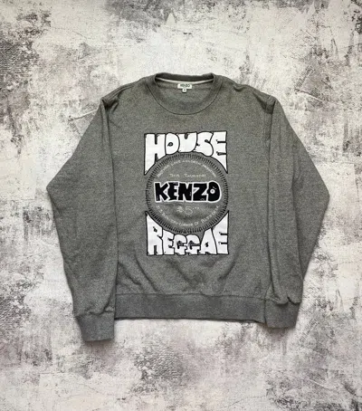 Pre-owned Kenzo Grey $5 Logo Sweatshirt Hoodie