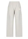 Kenzo 'dragonfly' Grey Pants With Elastic Waist And Logo Print On Side And Rear In Gray