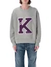 Kenzo Patches Sweatshirt In Gray