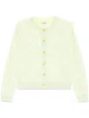 Kenzo Hana Dots Cardigan In Green