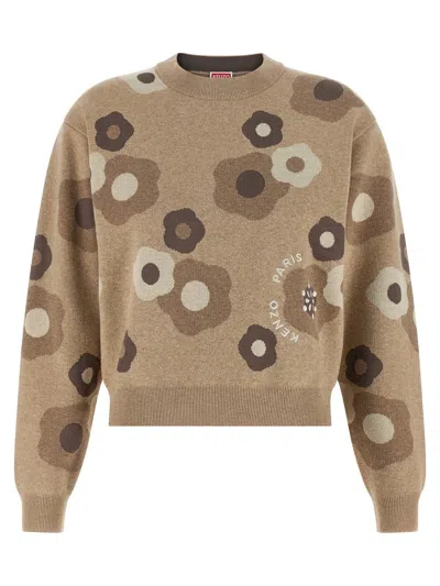 Kenzo Hana Dots Sweater In Brown