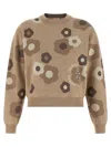 Kenzo Hana Dots Sweater In Brown