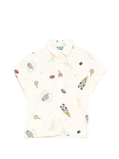 Kenzo Kids' Happy Sweet Shirt In Black