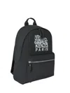Kenzo Backpack With Adjustable Straps And Top Handle In Black