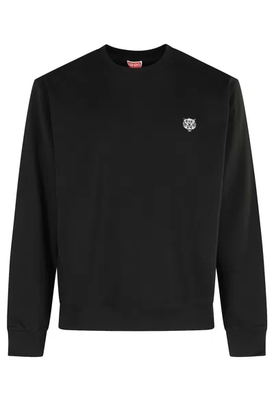 Kenzo Happy Tiger Classic Sweatshirt In Black