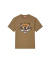 Kenzo Happy Tiger Classic Tshirt In Tan