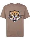 Kenzo Happy Tiger Classic Tshirt In Grege