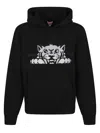 Kenzo Felpa In Cotone Nero Uomo In Black