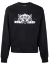Kenzo Happy Tiger Embroidered Classic Sweatshirt In Black