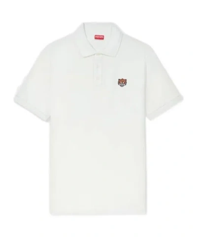 KENZO 'KENZO HAPPY TIGER' EMBROIDERED SLIM POLO IN COTTON