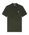 Kenzo Polo Shirt With Happy Tiger Embroidery In Green