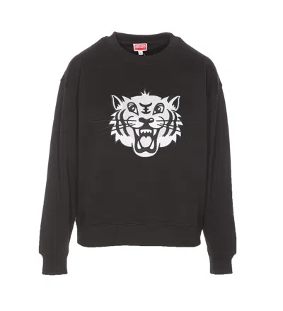 KENZO HAPPY TIGER EMBROIDERED SWEATSHIRT